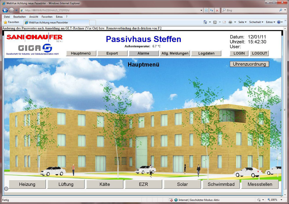 PcVue monitoruje budynek pasywny zgodny ze standardami Passivhaus